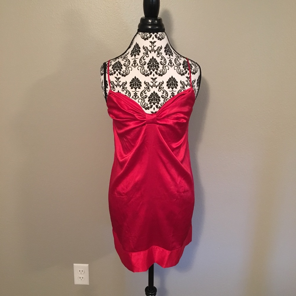 Victoria's Secret Red Bow Slip Lingerie